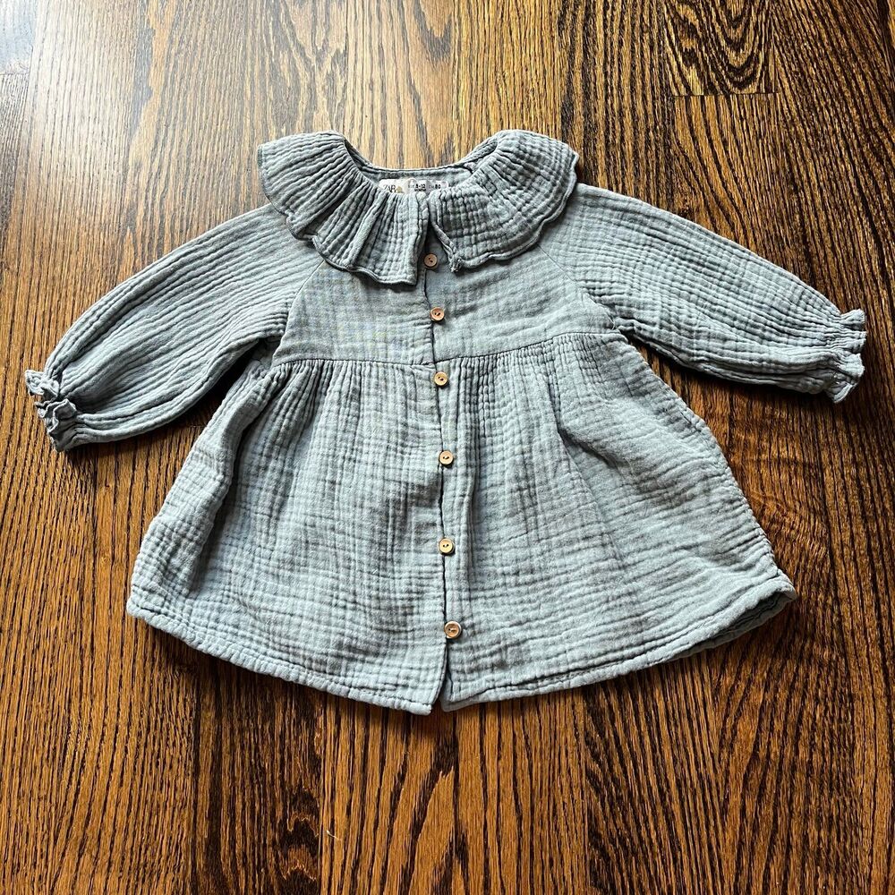 NWT - Zara Guaze Dress (9-12M)